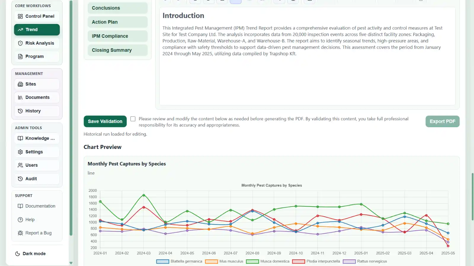 IPMFlow Desktop offline pest trend analysis with local AI support